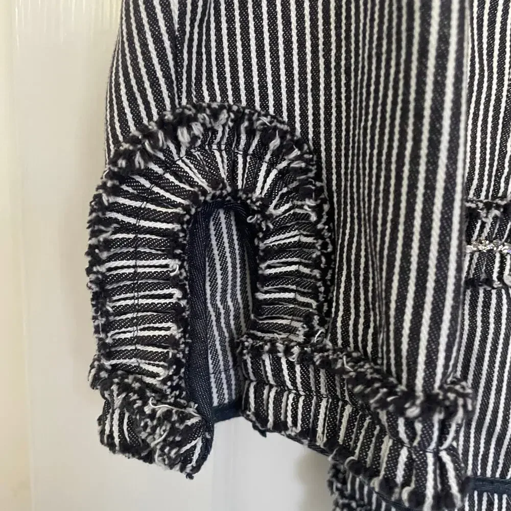 Karen Kane, jacket in size XS Ruffle Fringe with rhinestones - Picture 10 of 10